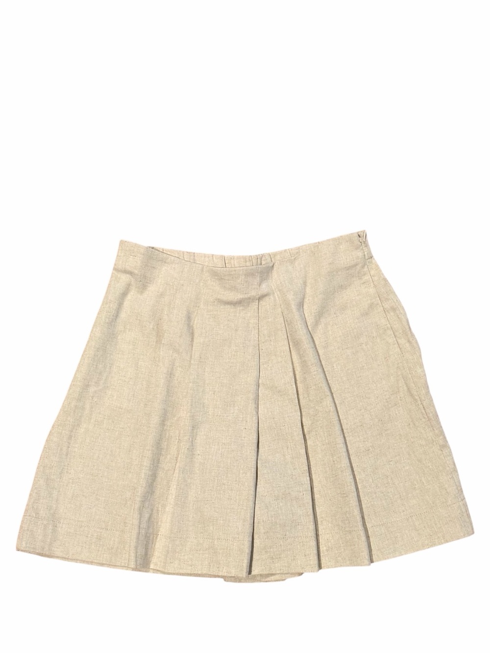 Banana Republic Linen-Blend Pleated Skort Flax Women's Medium‎